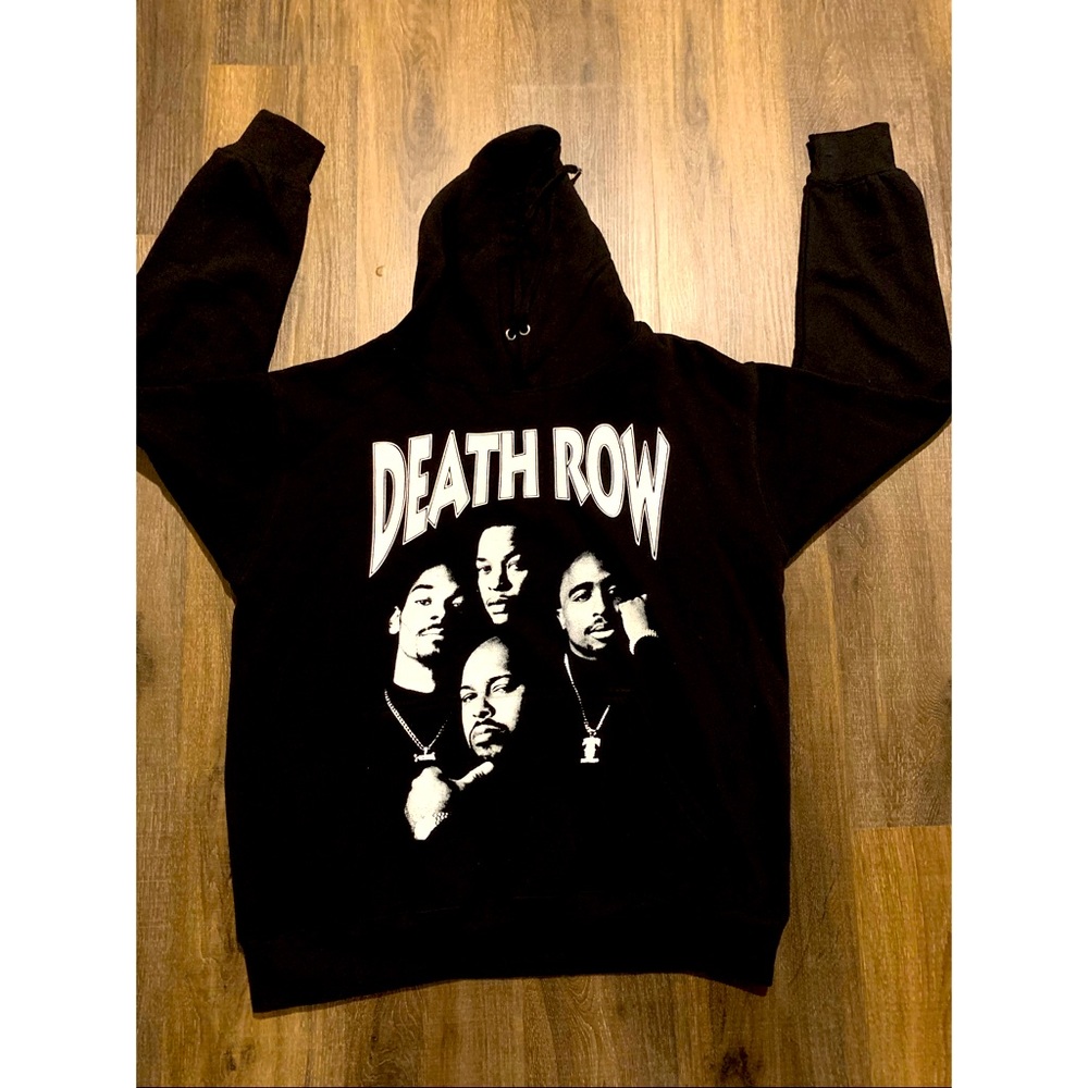 NWOT Death Row Records Hoodie, Black/White XL
